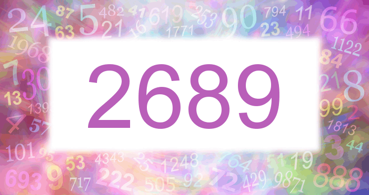 Träume mit einer Nummer 2689 rosa Bild