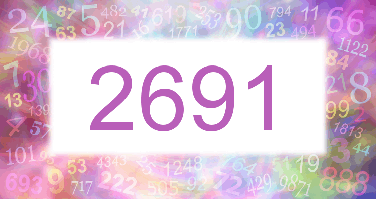 Träume mit einer Nummer 2691 rosa Bild