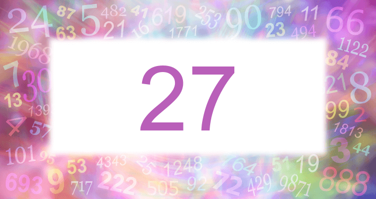 Träume mit einer Nummer 27 rosa Bild
