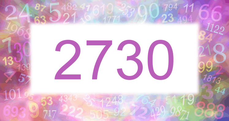 Träume mit einer Nummer 2730 rosa Bild