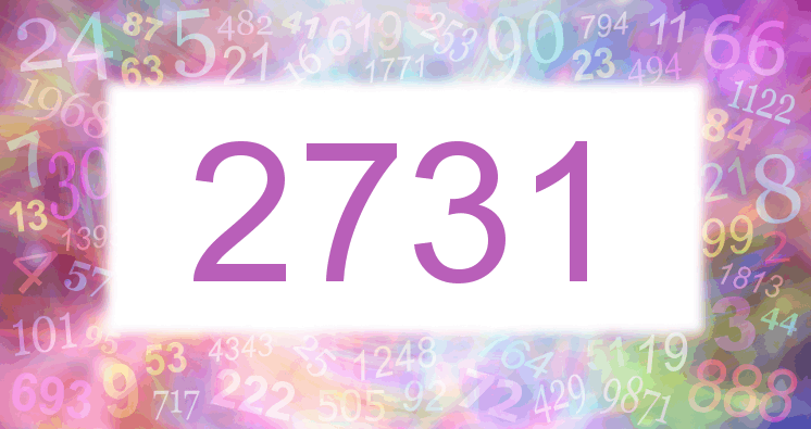 Träume mit einer Nummer 2731 rosa Bild