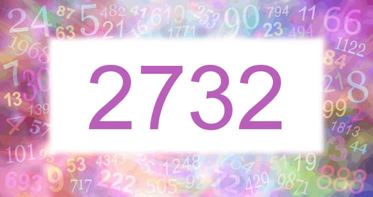 Träume mit einer Nummer 2732 rosa Bild
