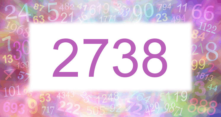 Träume mit einer Nummer 2738 rosa Bild