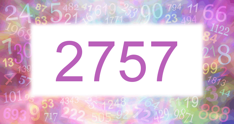 Dreams about number 2757