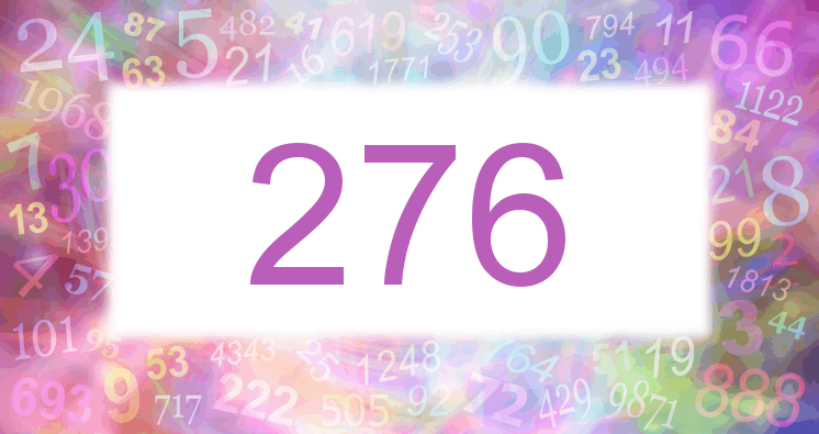 Träume mit einer Nummer 276 rosa Bild
