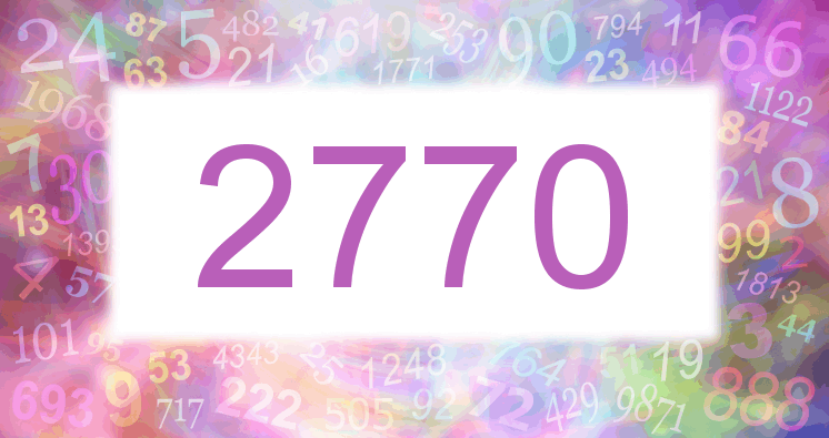 Dreams about number 2770