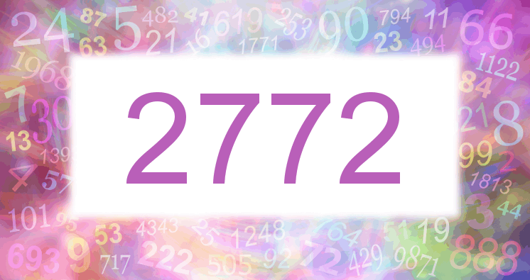 Dreams about number 2772