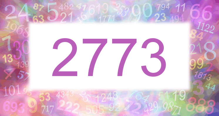 Dreams about number 2773
