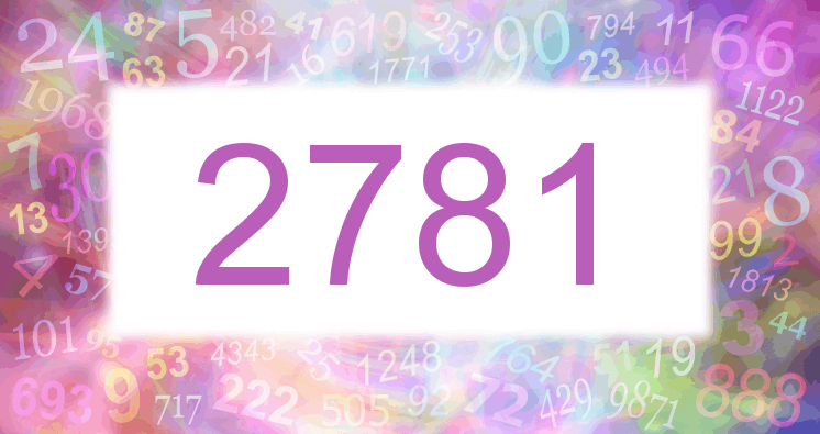 Dreams about number 2781