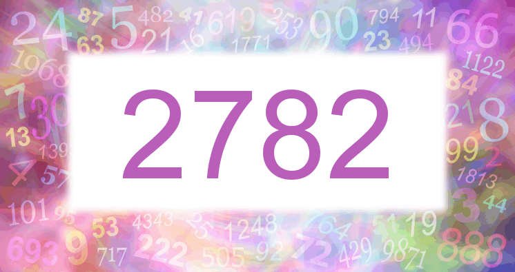 Träume mit einer Nummer 2782 rosa Bild