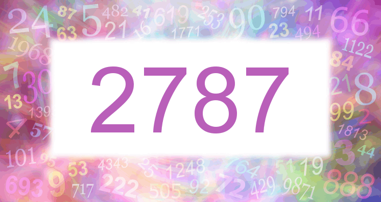 Dreams about number 2787
