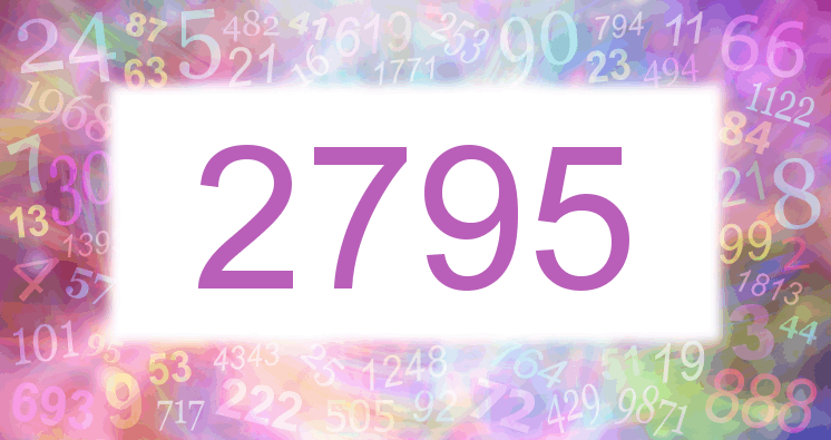 Träume mit einer Nummer 2795 rosa Bild