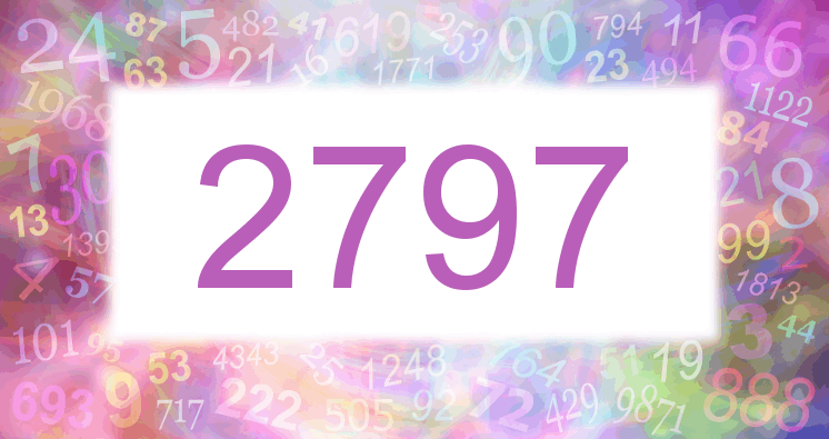 Träume mit einer Nummer 2797 rosa Bild