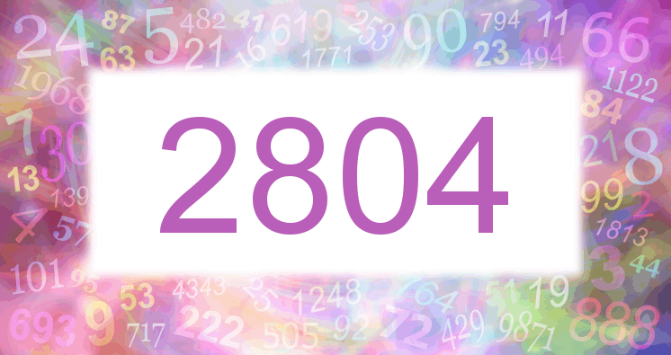 Dreams about number 2804
