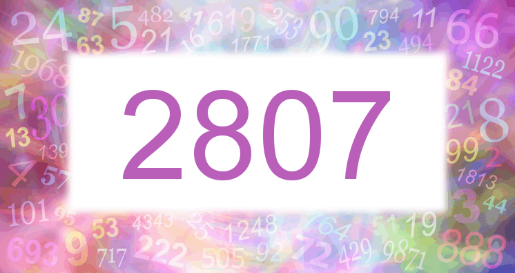 Dreams about number 2807