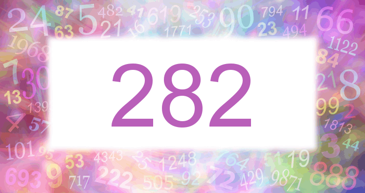 Träume mit einer Nummer 282 rosa Bild