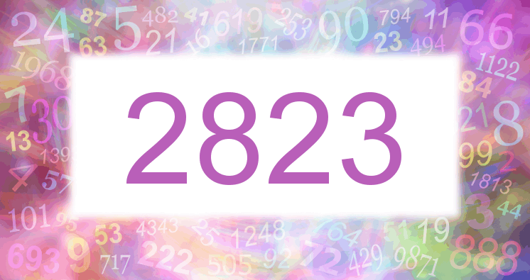 Träume mit einer Nummer 2823 rosa Bild