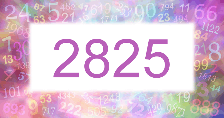 Dreams about number 2825