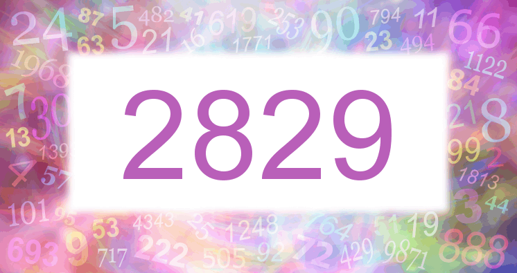Dreams about number 2829