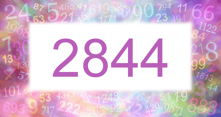 Dreams about number 2844