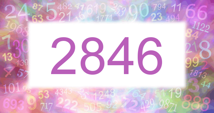 Dreams about number 2846