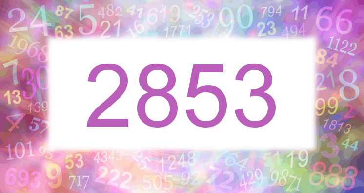 Dreams about number 2853