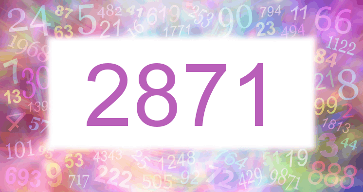 Dreams about number 2871