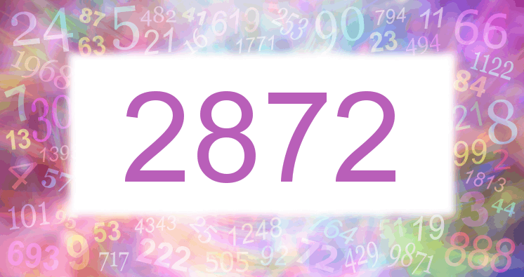 Dreams about number 2872