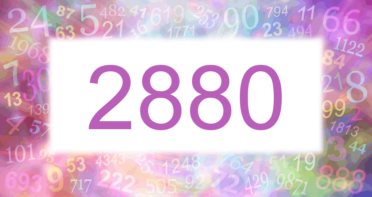 Dreams about number 2880