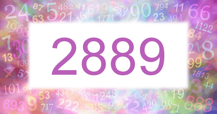 Dreams about number 2889