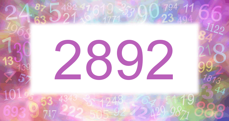 Dreams about number 2892