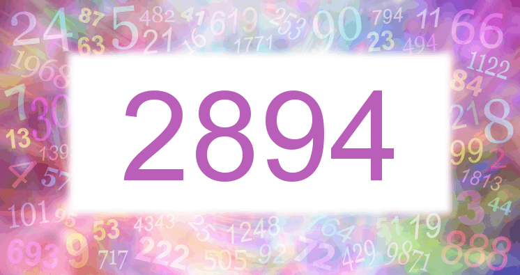 Dreams about number 2894