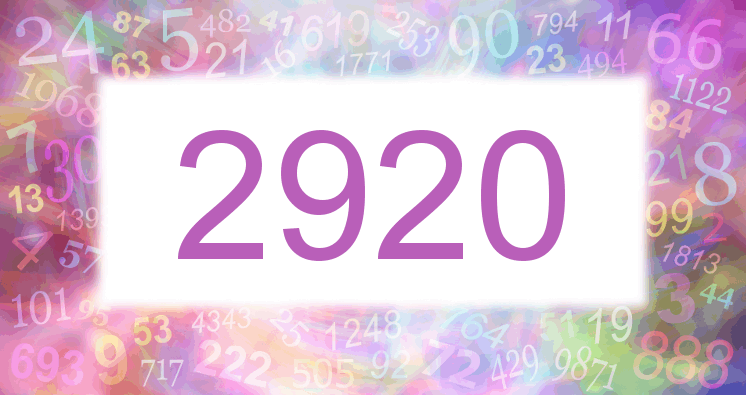 Dreams about number 2920