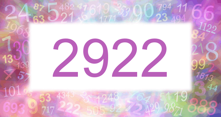Dreams about number 2922
