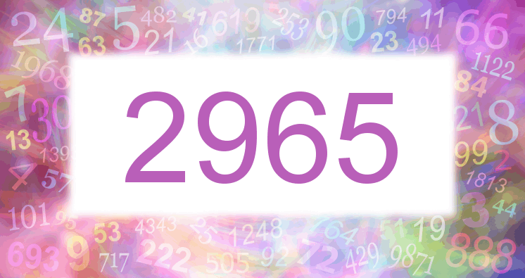 Dreams about number 2965