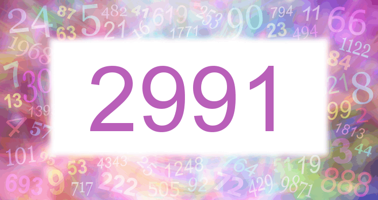 Träume mit einer Nummer 2991 rosa Bild