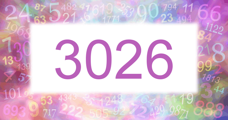 Träume mit einer Nummer 3026 rosa Bild