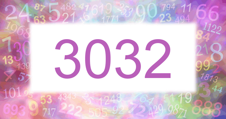 Dreams about number 3032