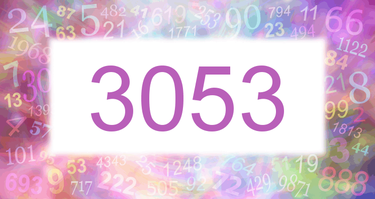 Träume mit einer Nummer 3053 rosa Bild