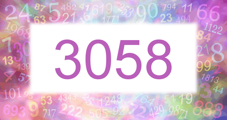 Träume mit einer Nummer 3058 rosa Bild