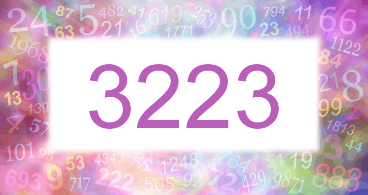 Dreams about number 3223