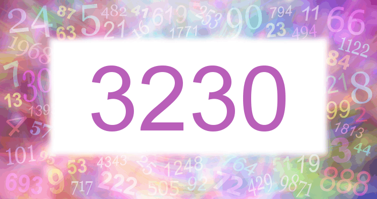 Dreams about number 3230