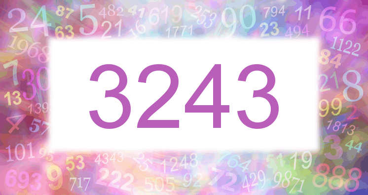 Dreams about number 3243