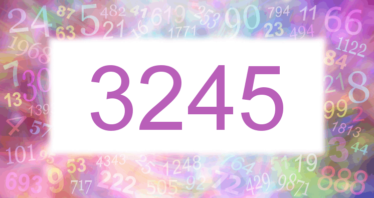 Dreams about number 3245