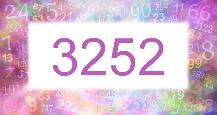 Dreams about number 3252
