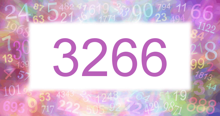 Dreams about number 3266