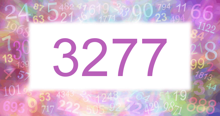 Träume mit einer Nummer 3277 rosa Bild