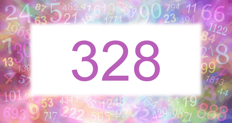 Träume mit einer Nummer 328 rosa Bild