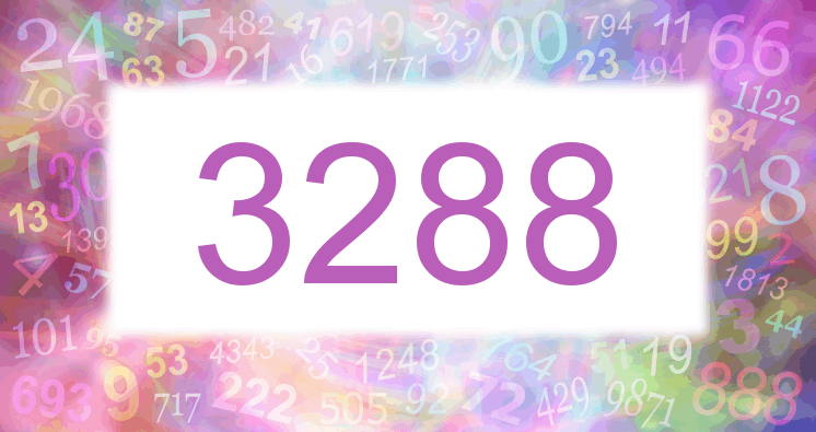 Dreams about number 3288