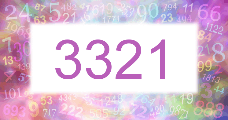 Träume mit einer Nummer 3321 rosa Bild
